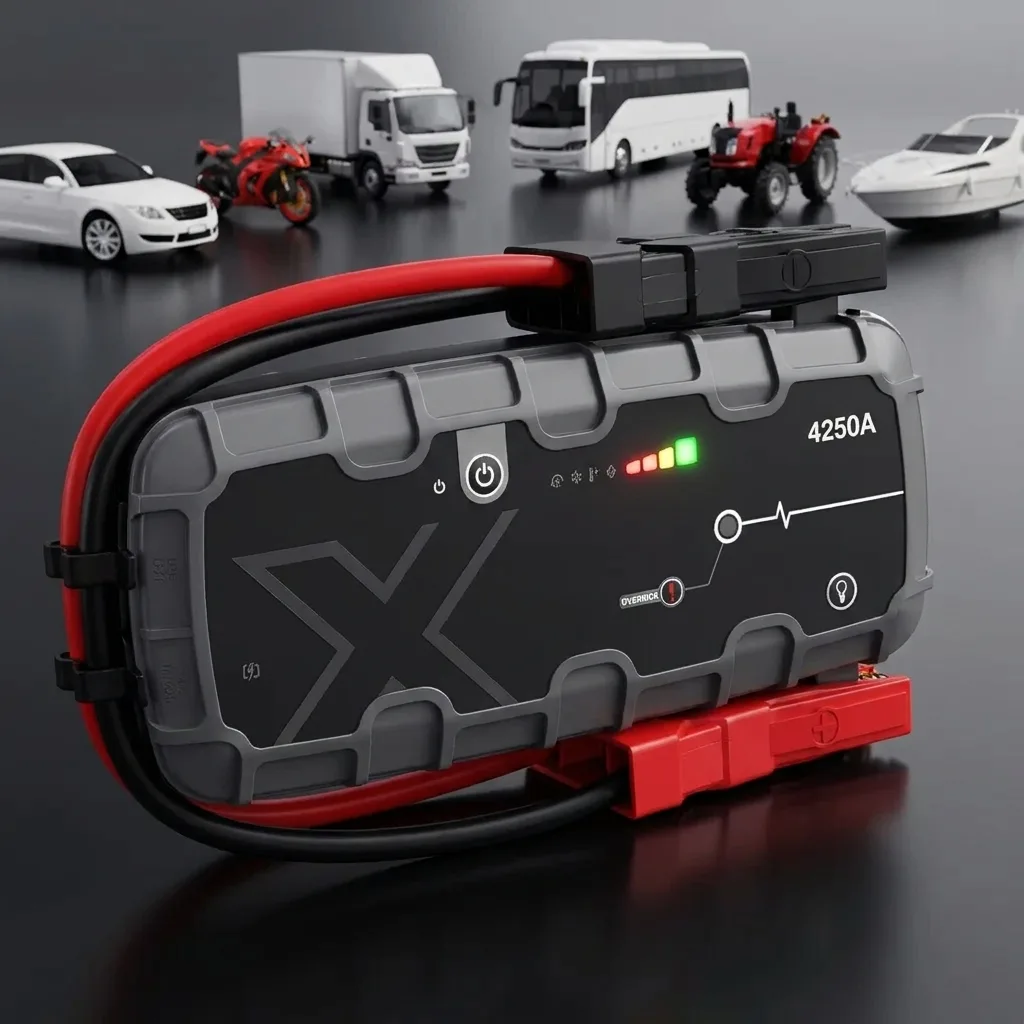 StartPro 4250A Jump Starter — complete emergency kit