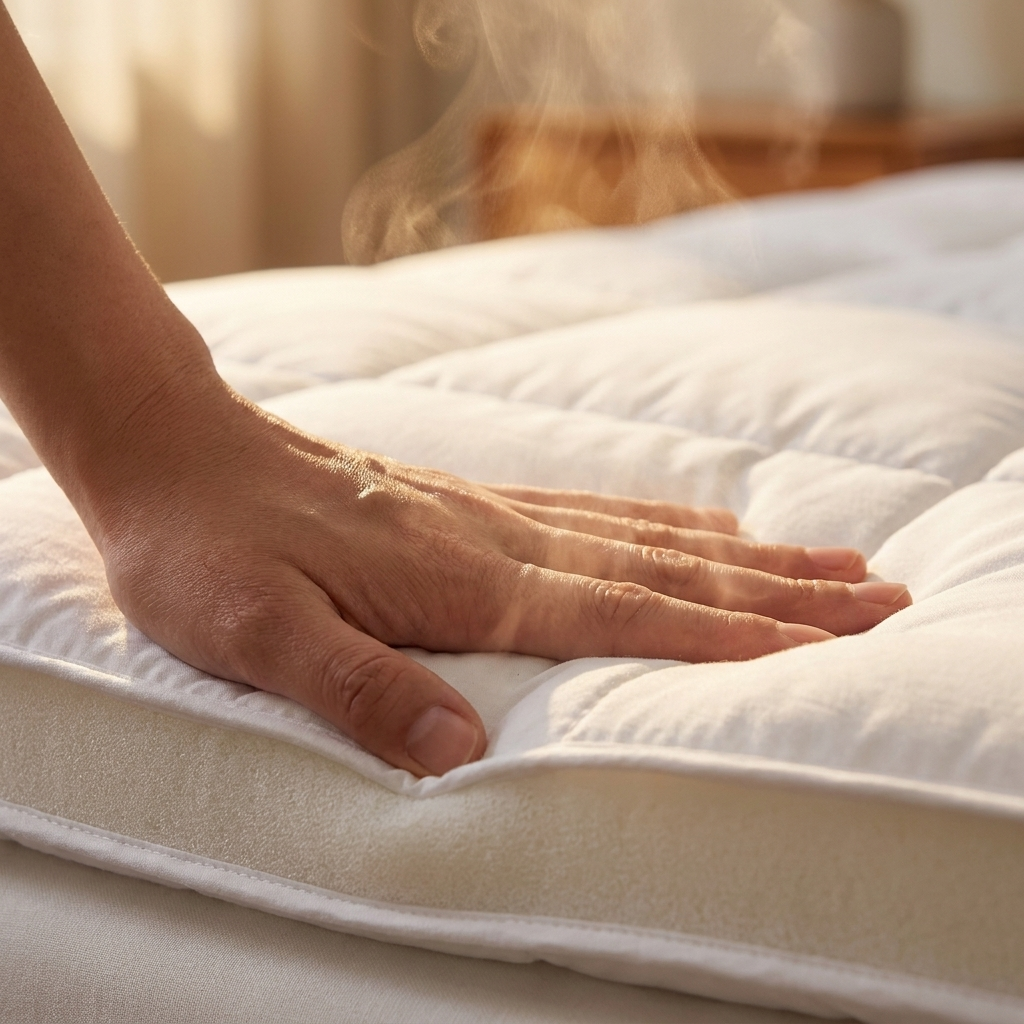 Hagyományos matrac, amely szivacsként tartja magában a testhőt