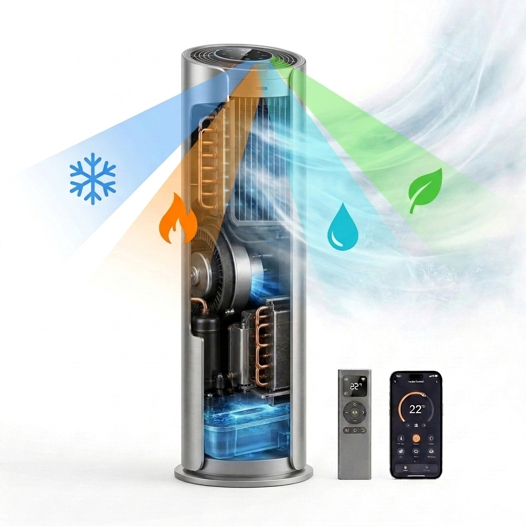 Polar PRO Max — pārnēsājams kolonnas tipa gaisa kondicionieris bez āra bloka