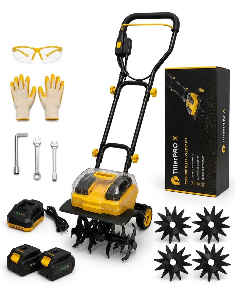 TillerPRO X - motozappa elettrica senza fili 1500W