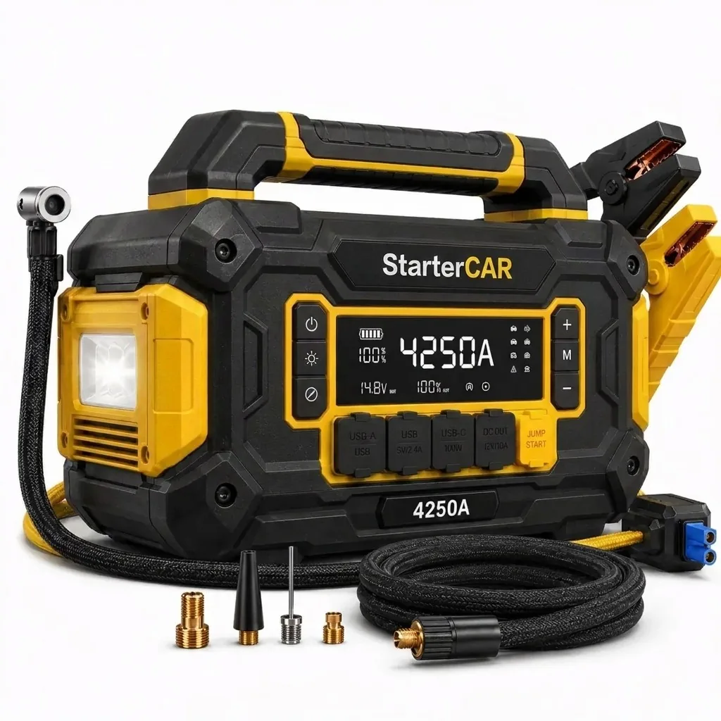 StarterCAR 4250A — kit completo arrancador de emergencia
